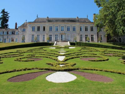 mansion in a garden in orléans (france)