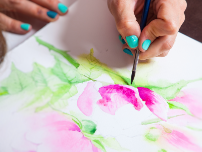 schilderen gelakte nagels kunst